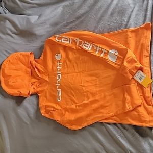 Boys Carhartt long sleeve hooded t-shirt